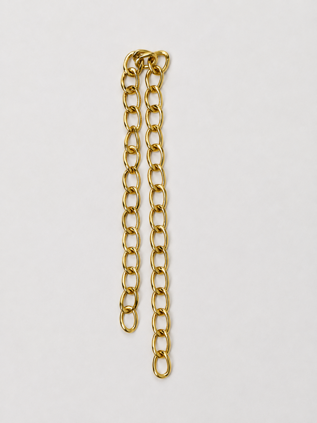 Cadena Eslabón Oval Fino Dorado
