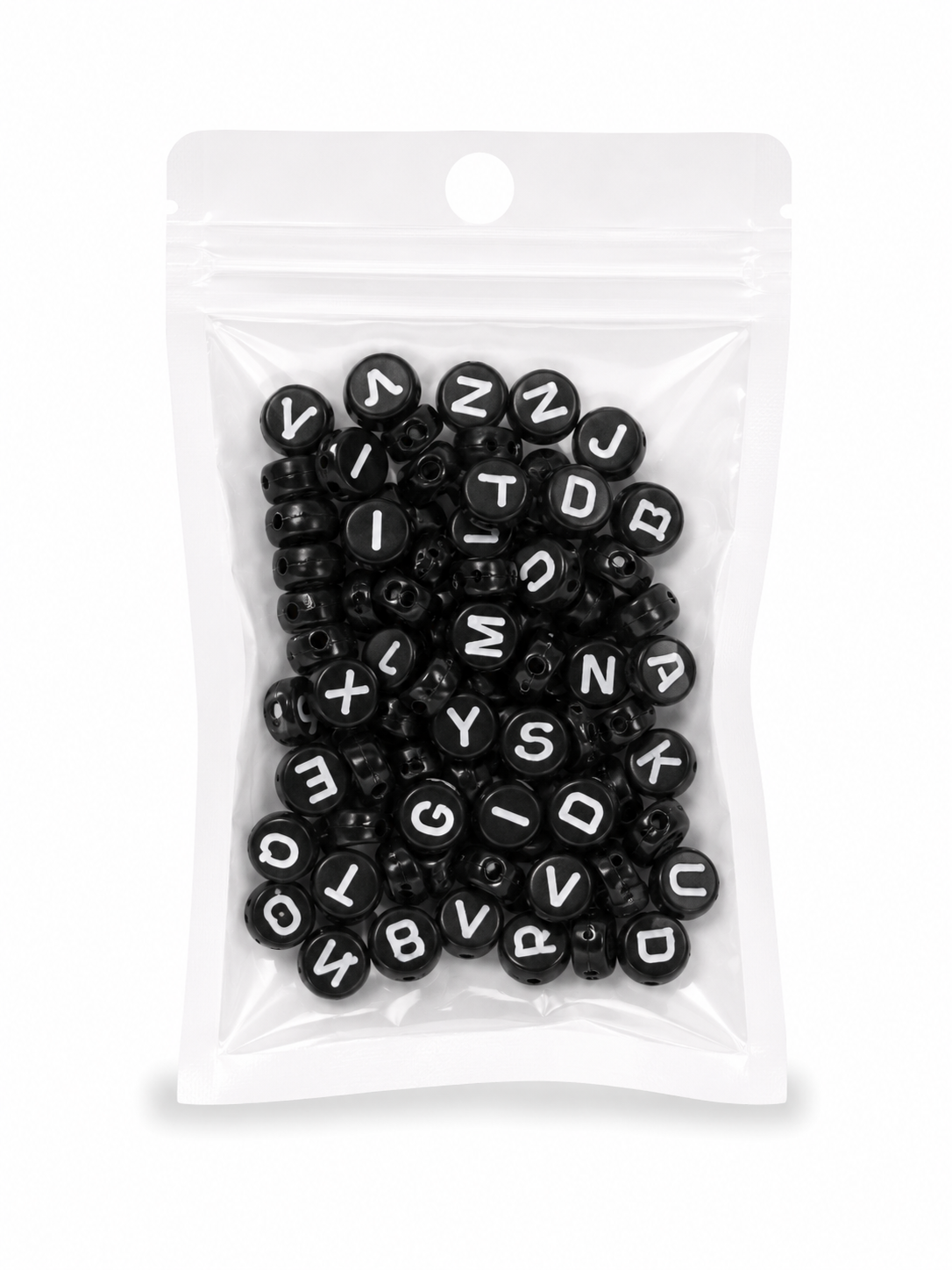 Redondas Negro / Letras Blancas