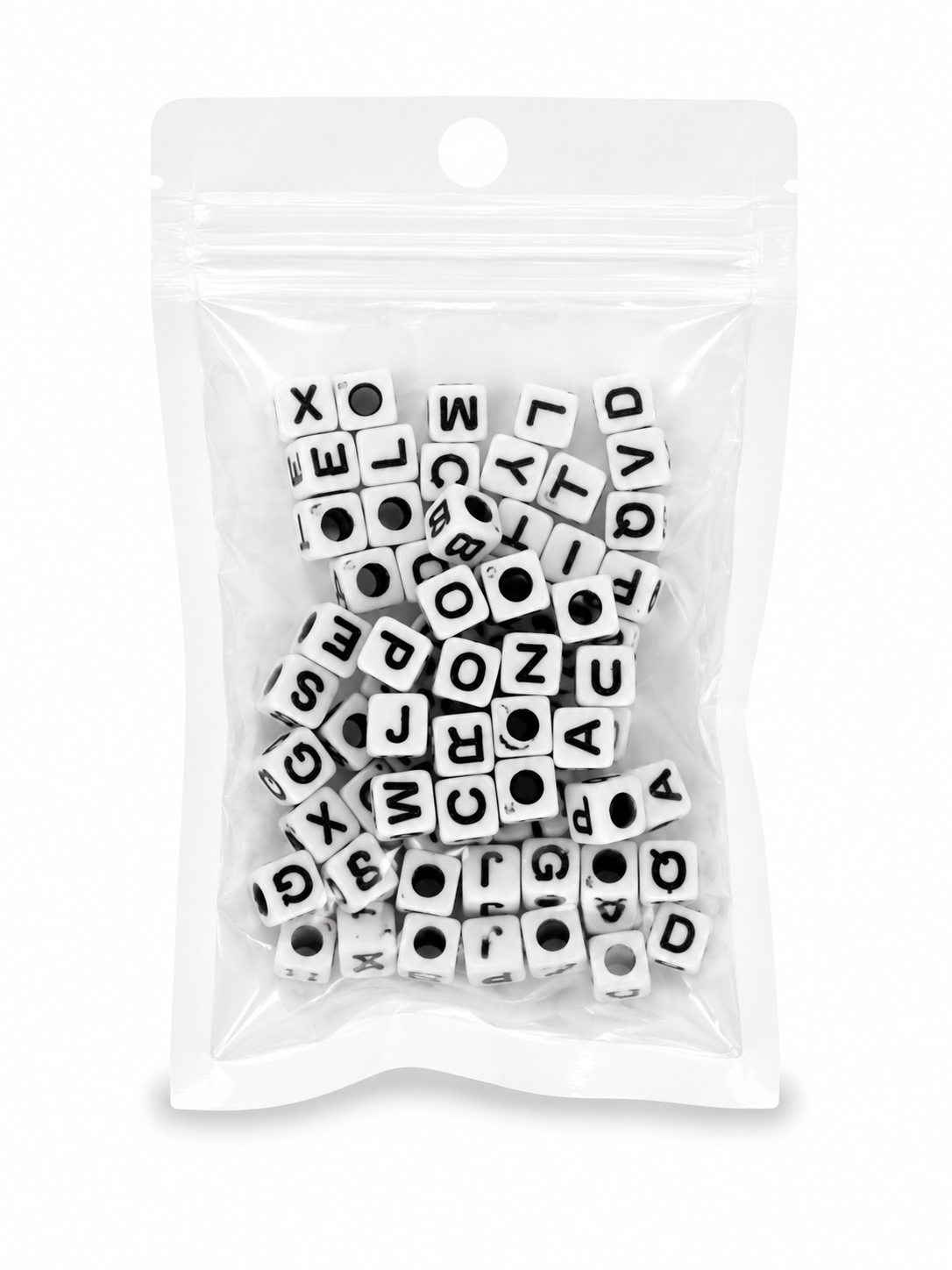 Cubo Blanco / Letras Negras