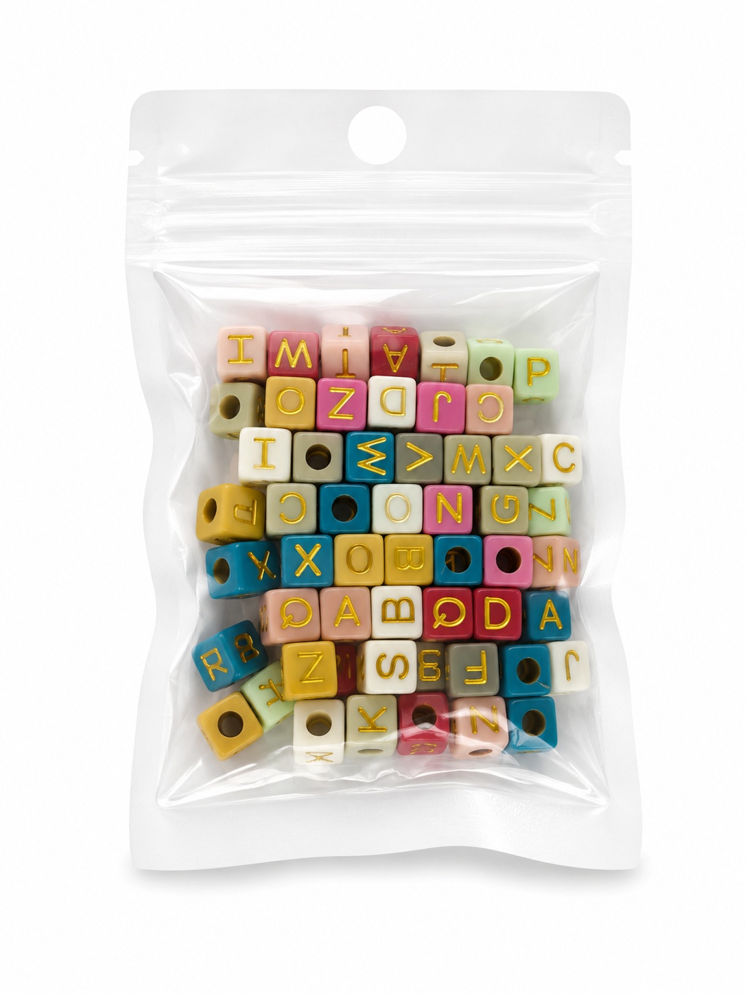 Cubo Mate Pastel / Letras Doradas