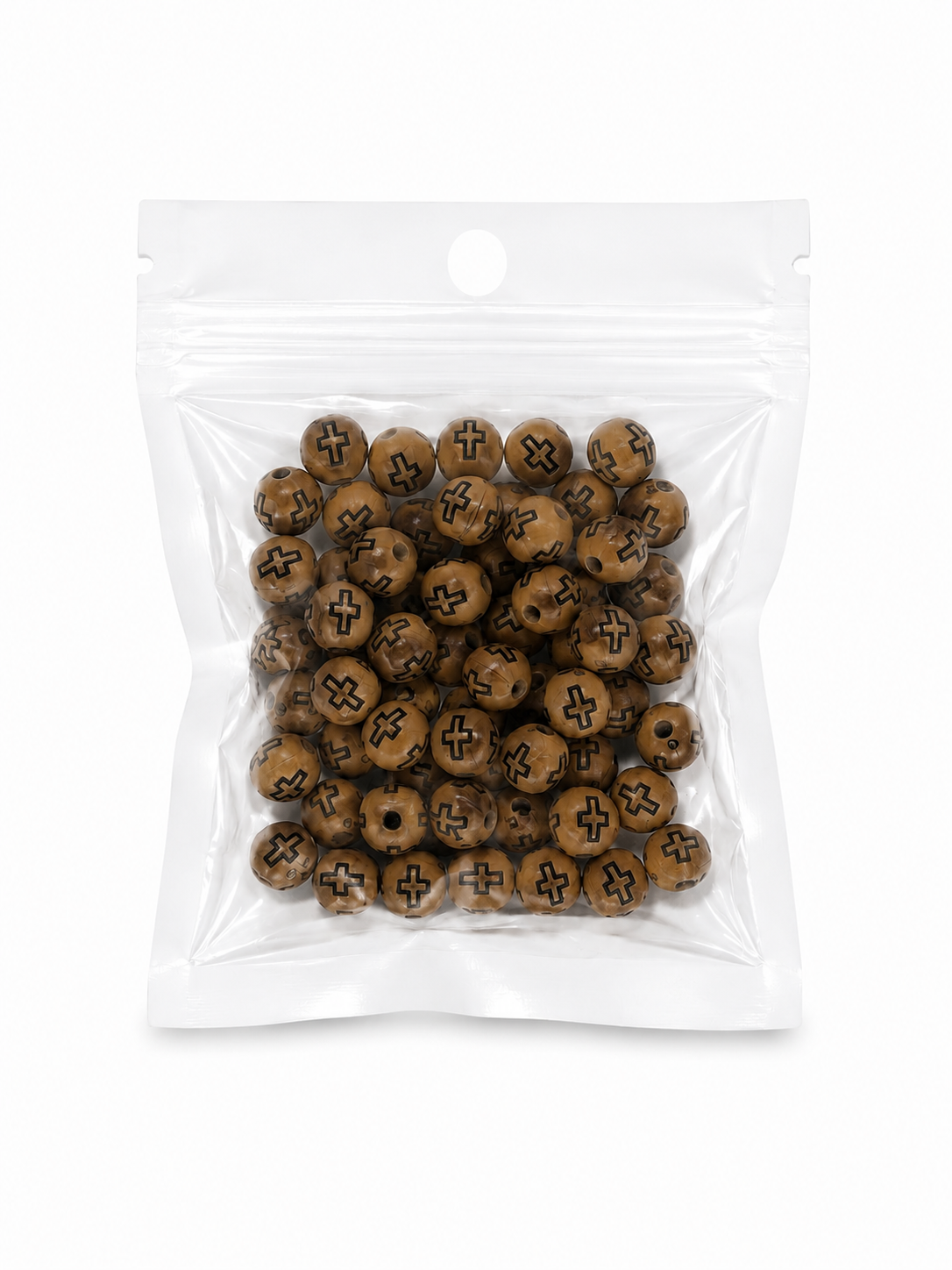 Bolitas Marrón / Cruz Negra